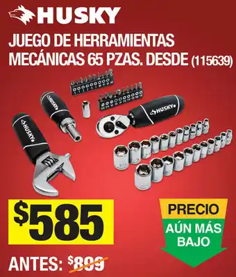 The Home Depot Husky Juego de Herramientas Mecánicas 65 Pzas Desde oferta