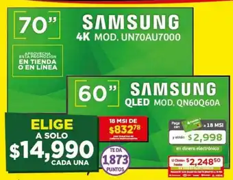 Soriana Híper Samsung QLED TV 60" oferta