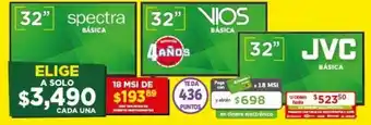 Soriana Híper Vios Básica TV 32" oferta