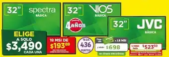 Soriana Híper JVC Básica TV 32" oferta