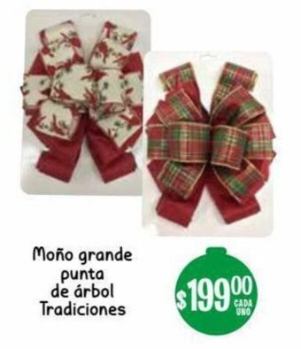 Moño Grande Punta de Árbol Tradiciones