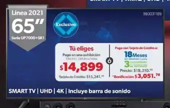 Sam's Club LG Smart TV 65" oferta