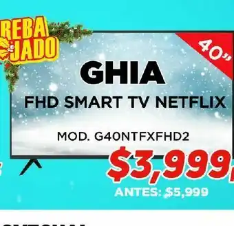 HEB Fhd smart tv netflix ghia oferta