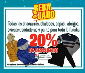 HEB Chamarras chalecos capas abrigos sweater oferta