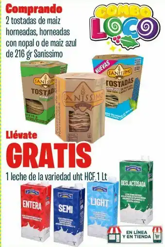 HEB Sanissimo tostadas de maiz horneadas oferta