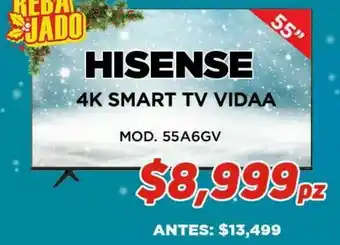 HEB Hisense 4k smart tv vidaa oferta