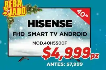 HEB Hisense fdh smart tv android oferta