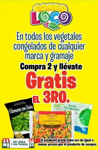En todos los vegetales congelados