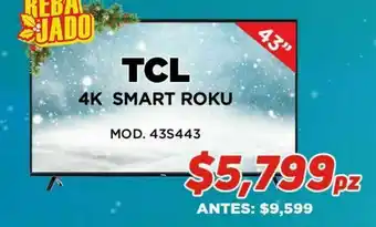 HEB Tcl 4k smart roku oferta