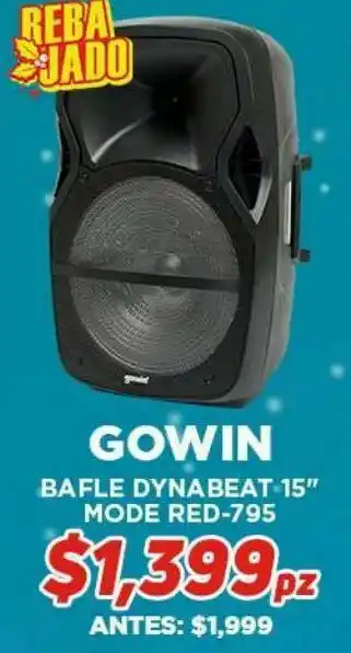 HEB Gowin bafle amplificado dynabeat 15 recargable, microfo oferta