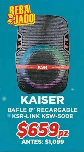 Kaiser bafle bluetooth 8'' mod ksw-5008