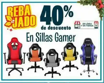 40% de descuento en sillas gamer