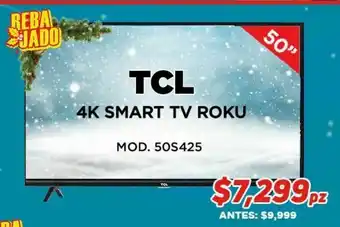 HEB Tcl 4k smart tv roku oferta