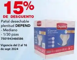 DEPEND Pañal desechable plenitud