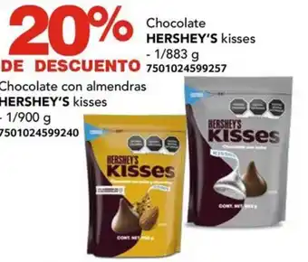 City Club HERSHEY'S kisses Chocolate oferta