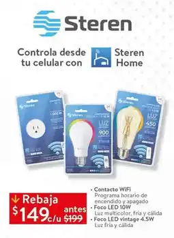 Walmart Steren - controla desde tu celular con home oferta