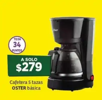 Soriana Híper Cafetera 5 Tazas OSTER Basica oferta