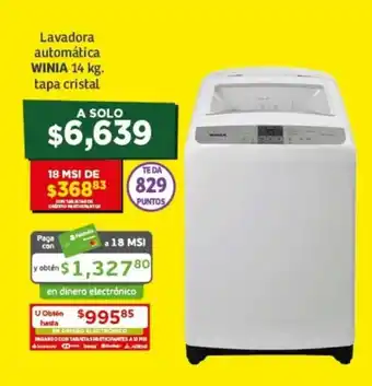Soriana Híper Lavadora Automatica WINIA 14kg oferta