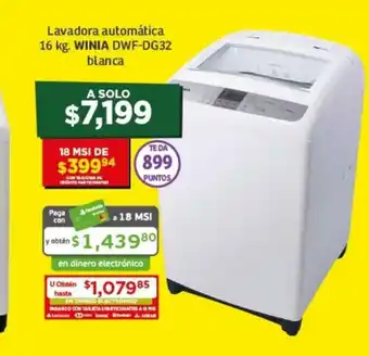 Lavadora Automatica 16kg WINIA