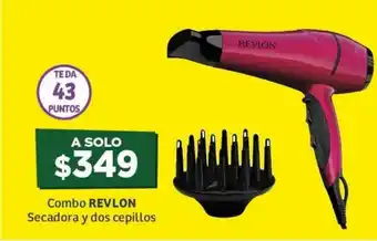 Soriana Híper Combo REVLON Secadora y Dos Cepillos oferta