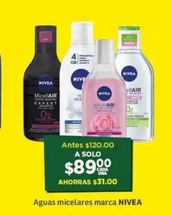 Soriana Híper Aguas Micelares Marca NIVEA oferta