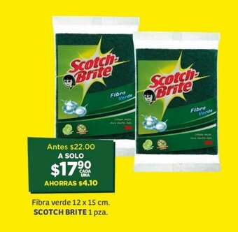 Soriana Híper Fibra Verde 12 x 15cm SCOTCH BRITE 1pza oferta