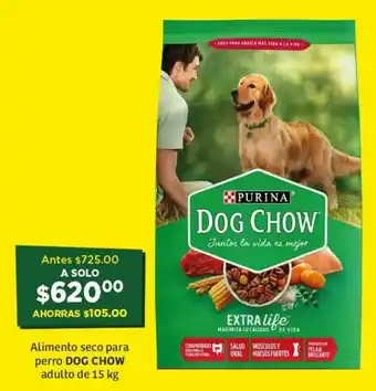 Soriana Híper Alimento Seco para perro DOG CHOW Adulto de 15 kg oferta