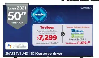 Sam's Club Hisense - 50" Smart Tv UHD 4K oferta