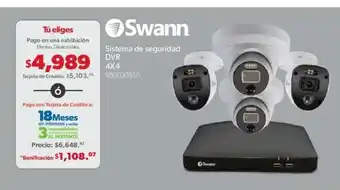 Sam's Club Swann - Sistema de Seguridad DVR 4x4 980030856 oferta