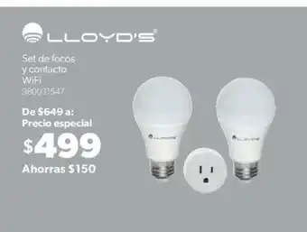 Lloyd's Set de focos y Contacto WiFi