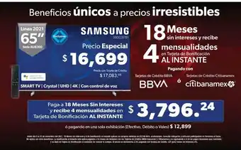 Samsung - 65" Smart TV Crystal UHD 4K
