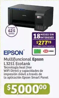 Soriana Híper Epson - multifuncional ecotank oferta