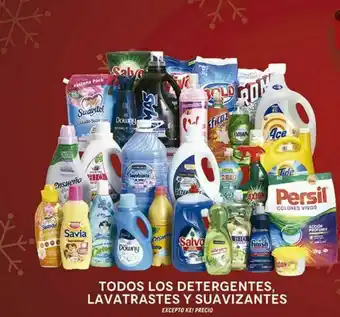 Detergentes, lavatrastes y suavizantes