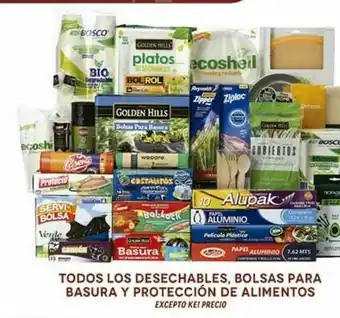 Fresko Desechables, bolsas para basura y proteccion de alimentos oferta