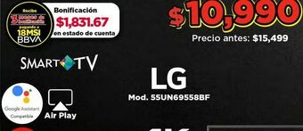Bodega Aurrerá Smart tv lg oferta