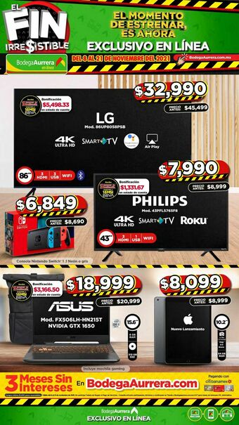 Bodega Aurrerá Smart tv oferta