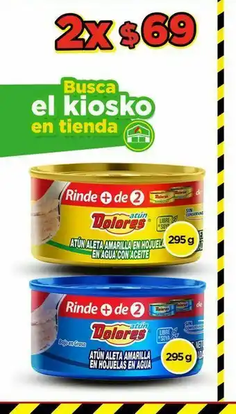 Bodega Aurrerá Atún enlatado dolores oferta