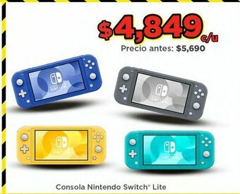 Bodega Aurrerá Nintendo switch lite oferta