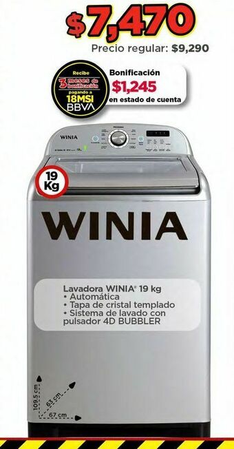 Bodega Aurrerá Lavadoras winia oferta