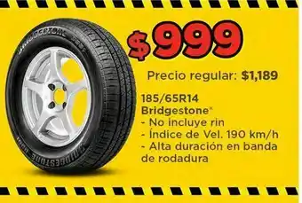 Bodega Aurrerá Llantas bridgestone oferta