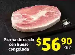 Soriana Híper Pierna de cerdo con hueso congelada oferta