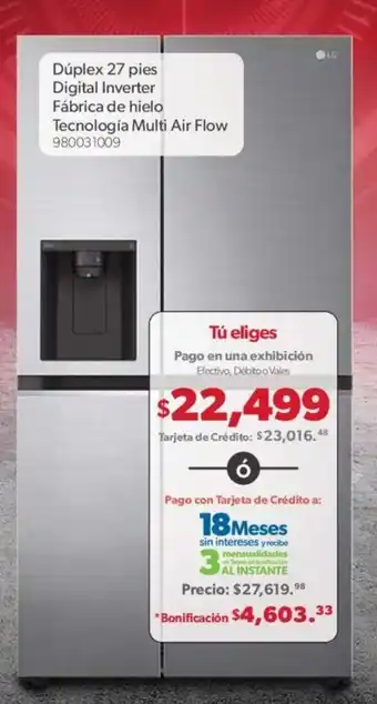 Duplex 27 Pies Digital Inverter Fabrica de hielo Tecnologia Multi Air Flow