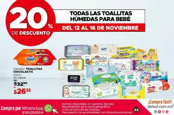 Toallitas húmedas para bebé