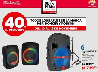 Woolworth Bocinas oferta