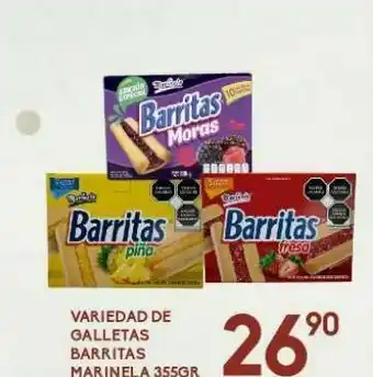 Galletas marinela barritas 335 gr