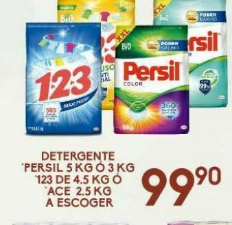 Alsuper Detergente en polvo 123 a escoger oferta
