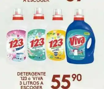 Alsuper Detergente líquido 123 3 litros oferta