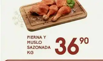 Alsuper Pierna y muslo de pollo sazonado oferta
