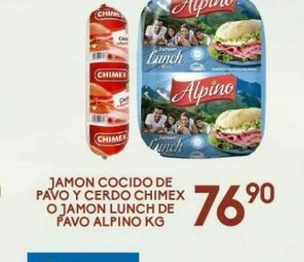 Alsuper Jamón de pavo chimex oferta