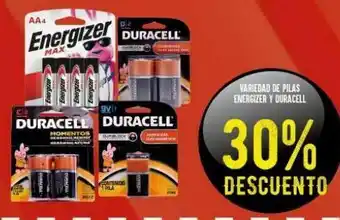 Pilas alcalinas duracell